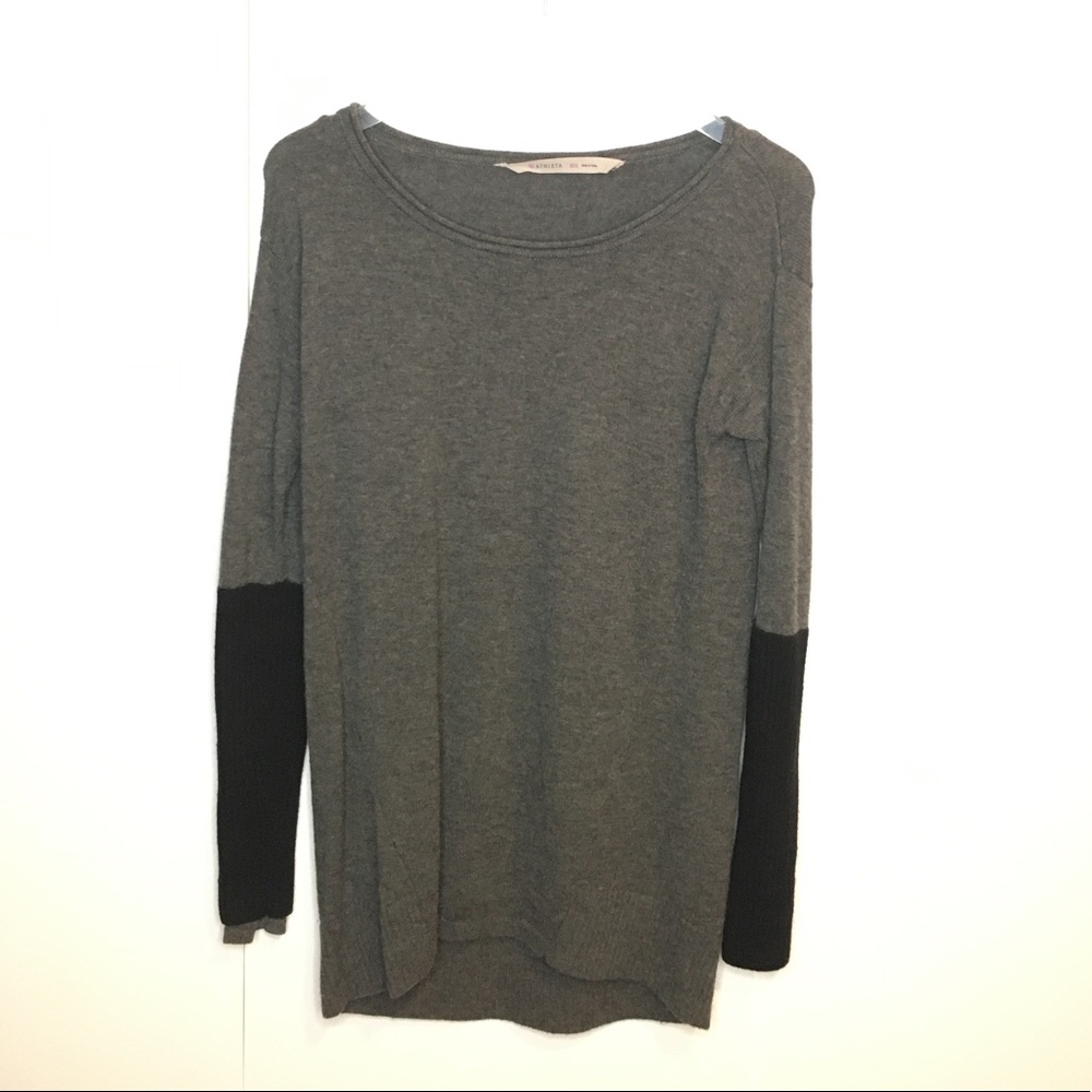 ATHLETA | 100% Merino Wool Colorblock Sweater